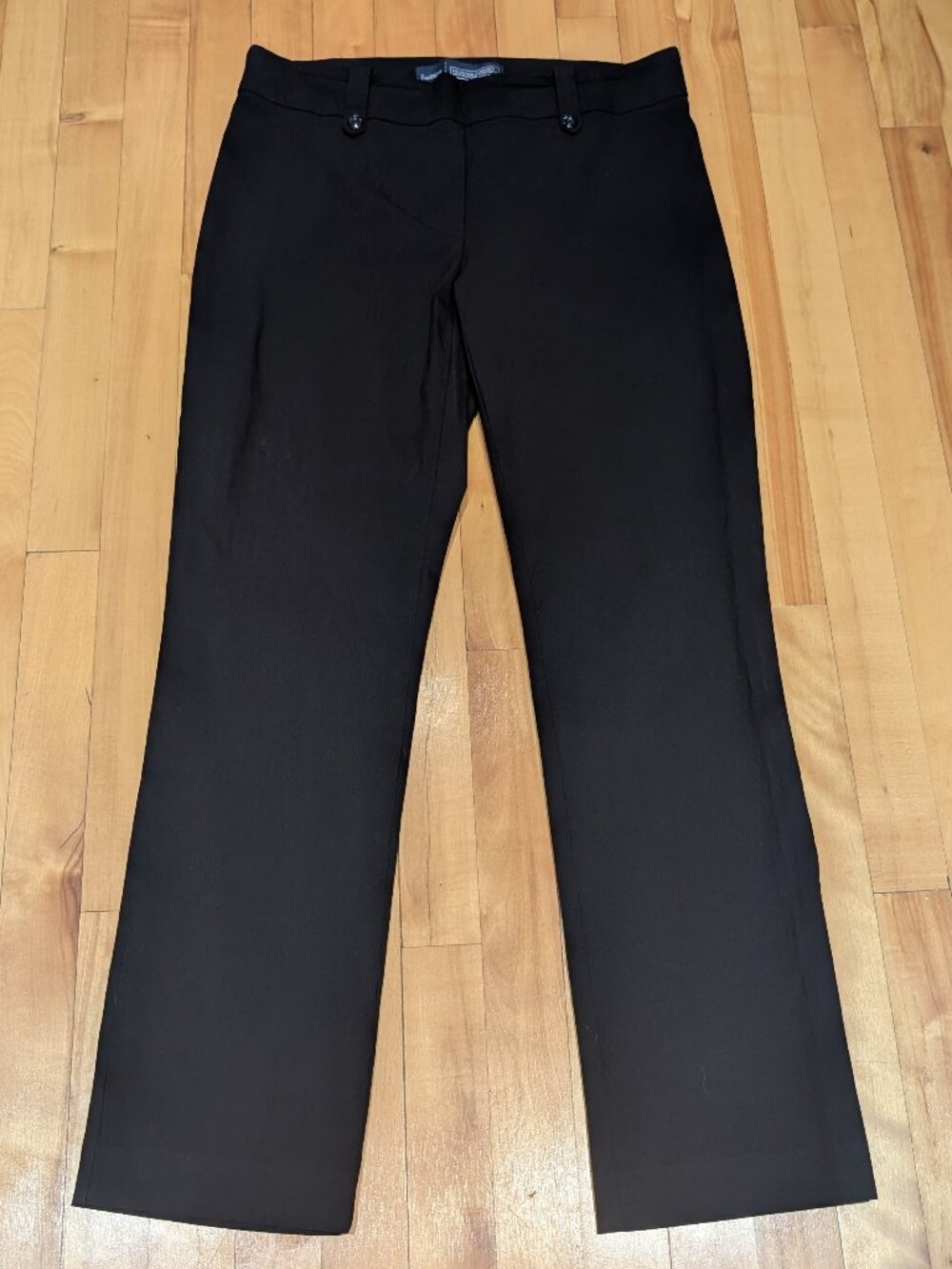 Reitmans - Straight Leg Stretchy Black Pants, Size 12